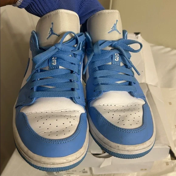 *Sale*Nike Air Jordan 1 Low University Blue Women’s NO BOX!(NOT INCLUDED) - Picture 7 of 9